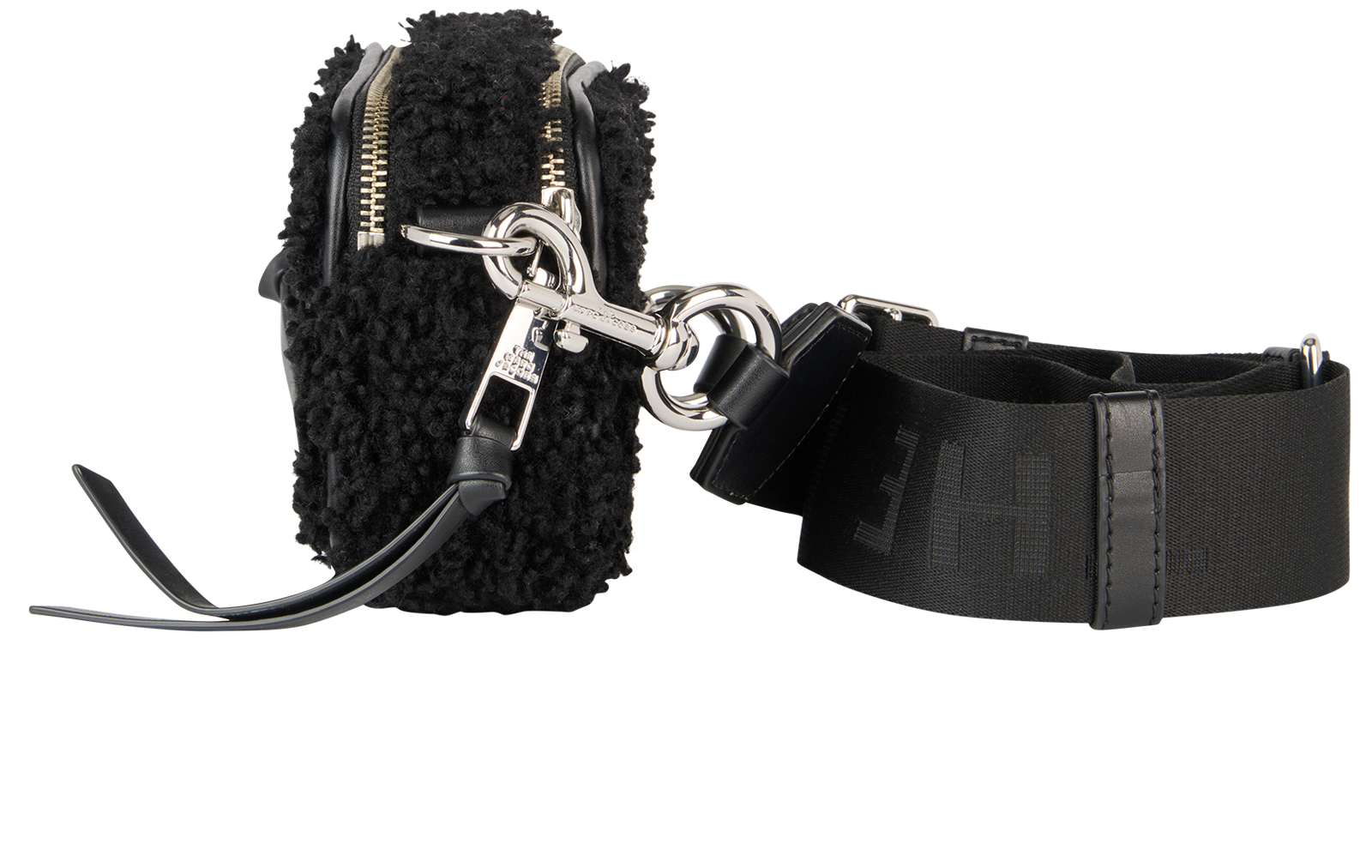 The Snapshot, &pound;190, Handbags, Black, Shearling, Bottom view